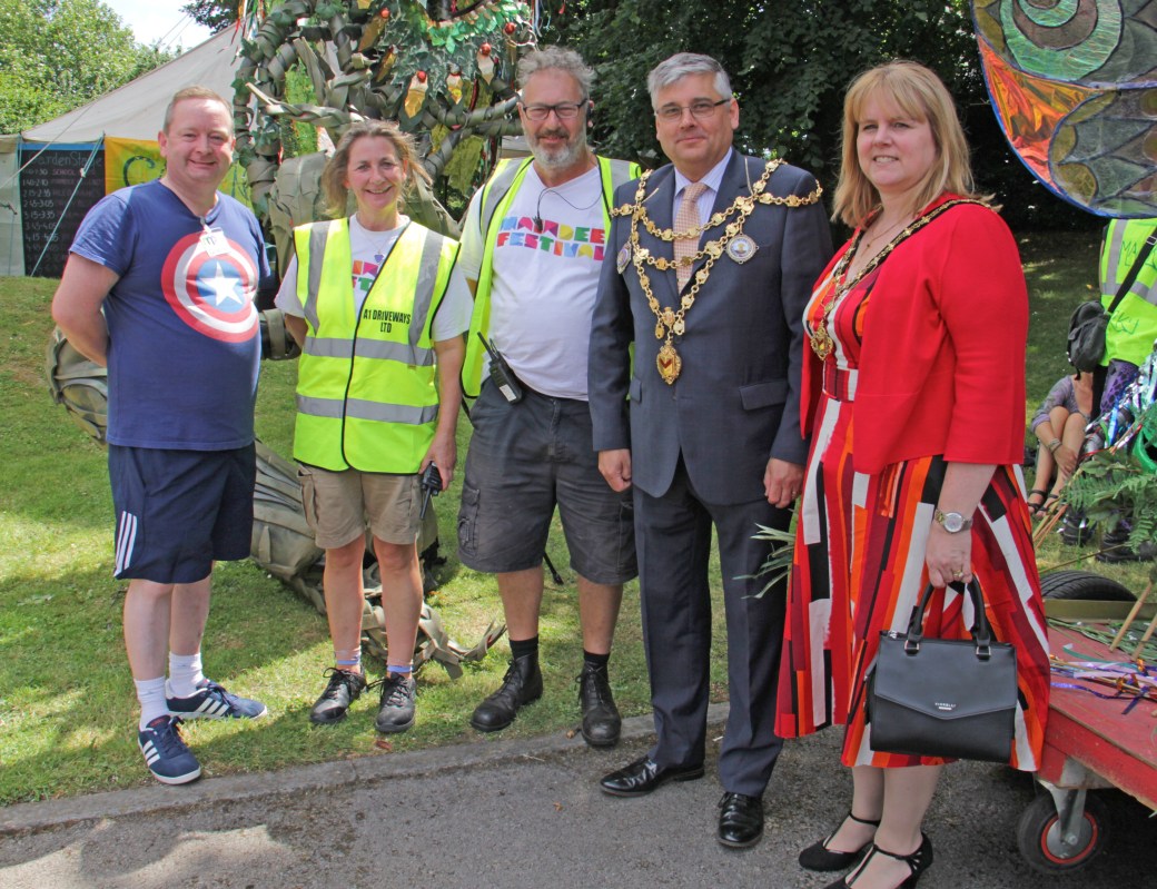 MF organisers with Newport Mayor and Mayoress