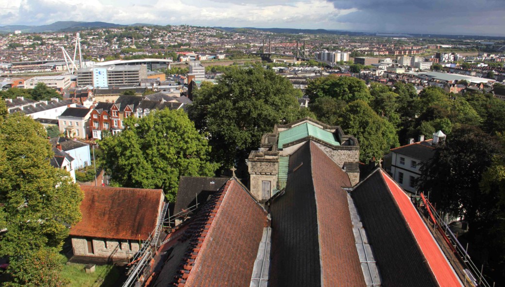 St Woolos - looking down east