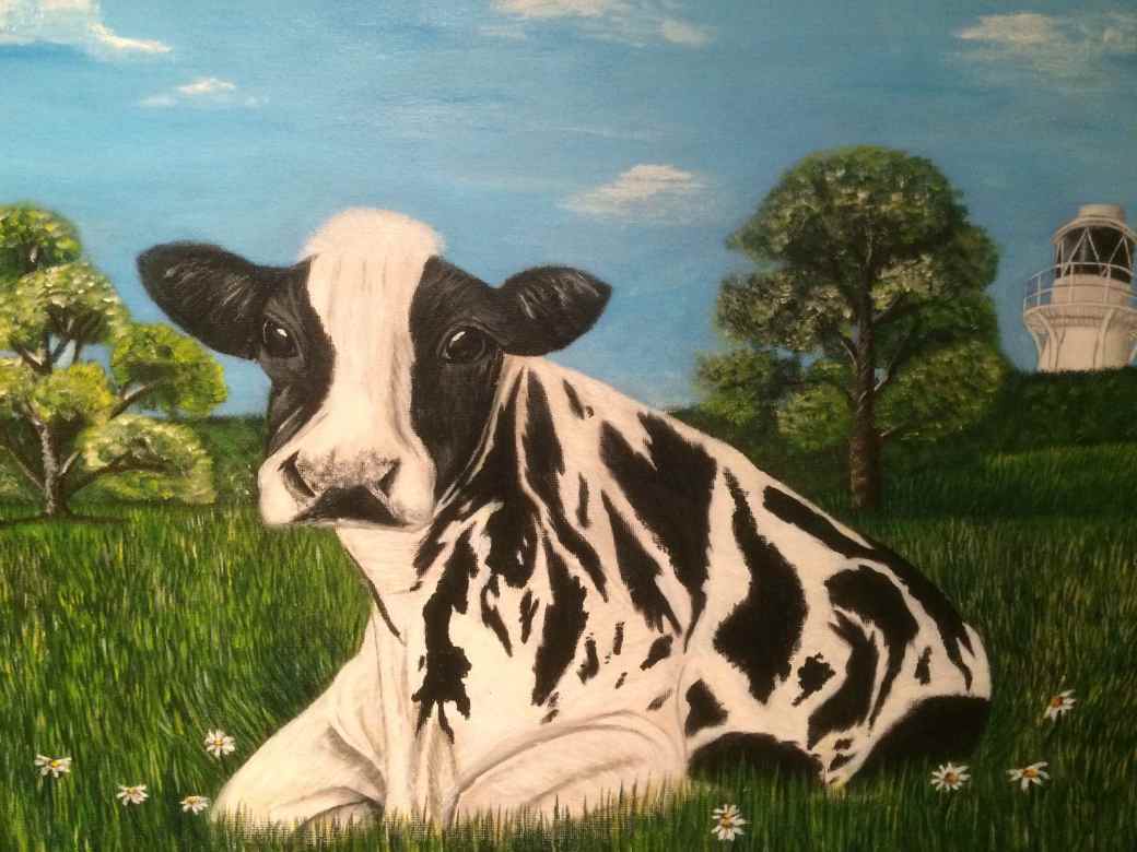 Ellie Tutton - A Cow at the Wetlands