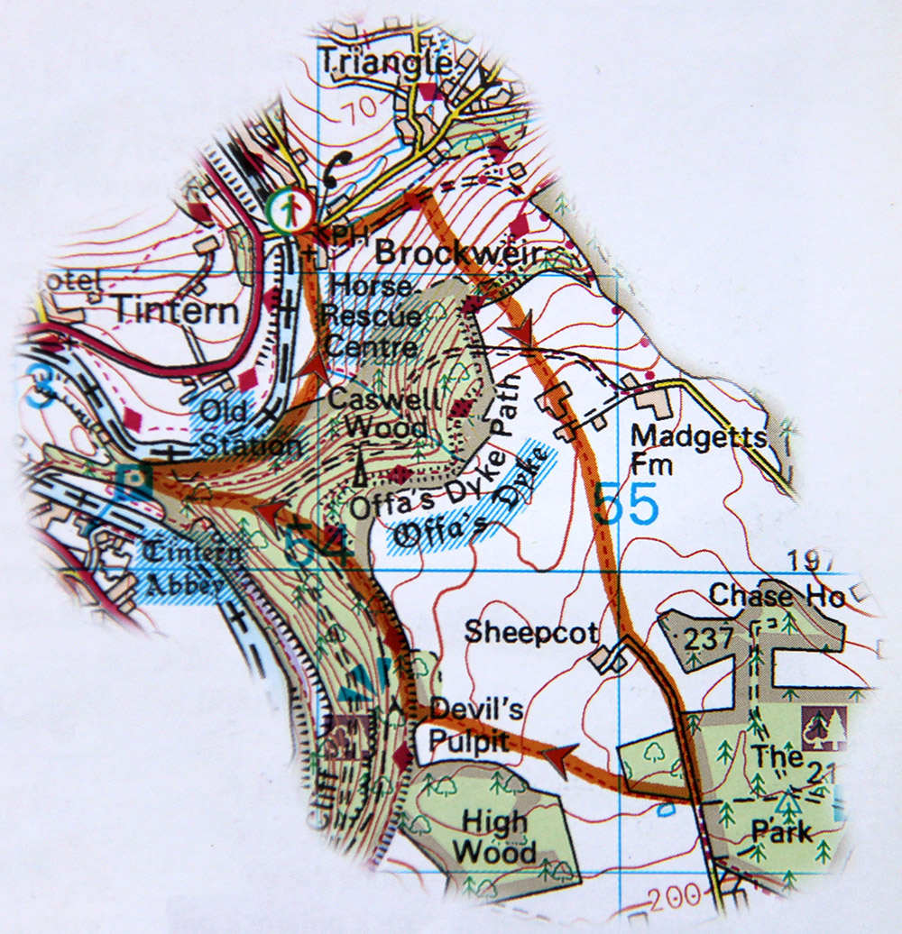 Tintern walk map