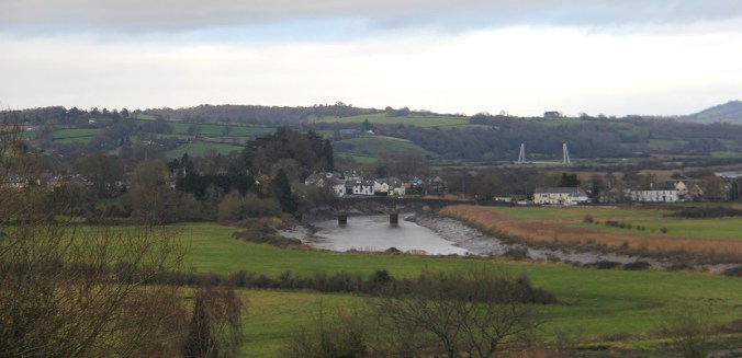 caerleon bridge - in distance
